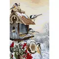 Image of Luca-S Bird House Christmas Cross Stitch Kit