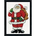 Image of Design Works Crafts Santa Christmas Cross Stitch Kit