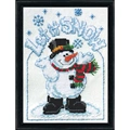 Image of Design Works Crafts Let it Snow Christmas Cross Stitch Kit