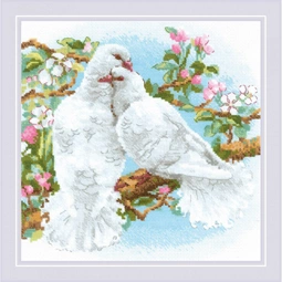 RIOLIS White Doves Cross Stitch Kit