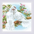 Image of RIOLIS White Doves Cross Stitch Kit