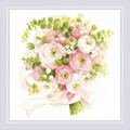 Image of RIOLIS Wedding Bouquet Cross Stitch Kit