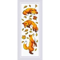 Image of RIOLIS Foxes in Leaves Cross Stitch Kit
