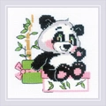 Image of RIOLIS Panda Gift Cross Stitch Kit