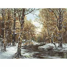 Luca-S First Snow - Petit Point Kit Tapestry