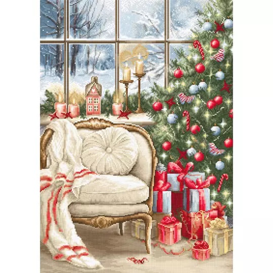 Image 1 of Luca-S Christmas Interior Design - Petit Point kit Tapestry Kit