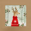 Image of Bothy Threads Xmas Deer Christmas Card Making Christmas Cross Stitch Kit
