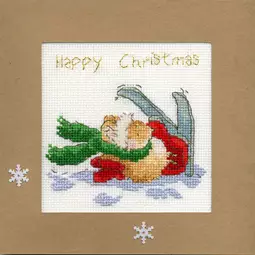 Bothy Threads Apres Ski Christmas Card Making Christmas Cross Stitch Kit