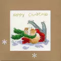 Image of Bothy Threads Apres Ski Christmas Card Making Christmas Cross Stitch Kit