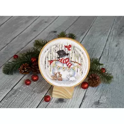 Dimensions Joyful Snowglobe Christmas Cross Stitch Kit