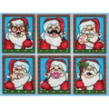 Image of Design Works Crafts Selfie Santa Ornaments Christmas Cross Stitch Kit