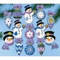 Image of Design Works Crafts Frosty Fun Ornaments Christmas Craft Kit