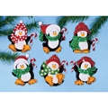 Image of Design Works Crafts Penguin Ornaments Christmas Craft Kit