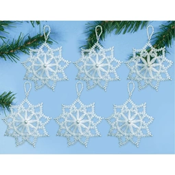 Design Works Crafts Crystal Christmas Flower Ornaments Craft Kit