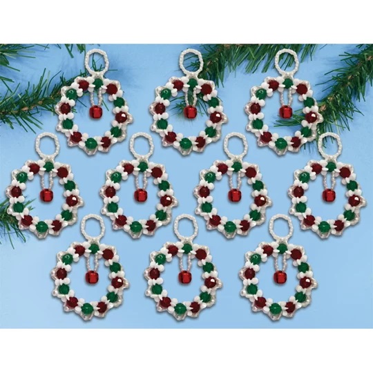 Image 1 of Design Works Crafts Ring in the Season Ornaments Christmas Craft Kit