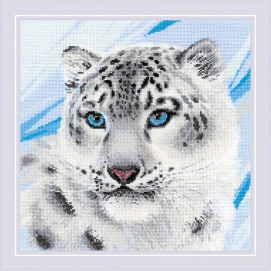 Image 1 of RIOLIS Snow Leopard Cross Stitch Kit