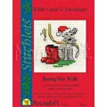 Image of Mouseloft Boxing Day Walk Christmas Card Making Christmas Cross Stitch Kit