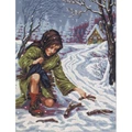 Image of Diamant Collecting Firewood Tapestry Canvas