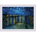 Image of RIOLIS Starry Night over the Rhone Cross Stitch Kit