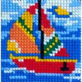 Image of Gobelin-L Sail Boat Cross Stitch Kit