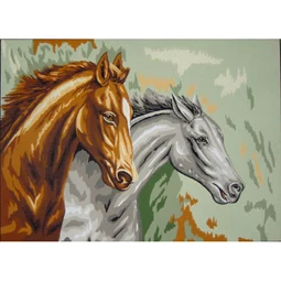 Gobelin-L Two Horses Tapestry Canvas