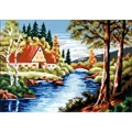 Image of Gobelin-L House by the River Tapestry Canvas
