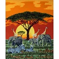 Image of Gobelin-L African Animals Tapestry Canvas