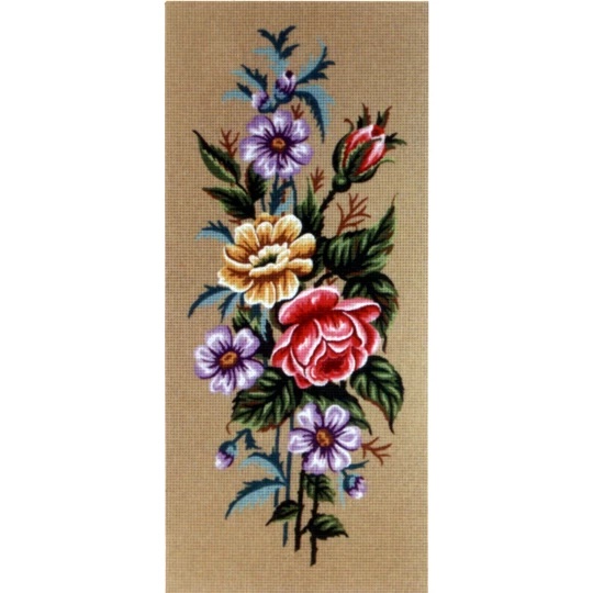 Image 1 of Gobelin-L Roses and Anemones Tapestry Canvas