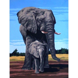 Gobelin-L Elephants Tapestry Canvas