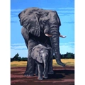 Image of Gobelin-L Elephants Tapestry Canvas