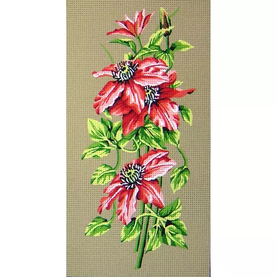 Image 1 of Gobelin-L Poinsettia Tapestry Canvas
