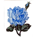 Image of Gobelin-L Blue Rose Tapestry Canvas