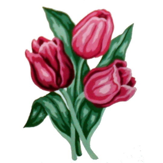 Image 1 of Gobelin-L Red Tulips Tapestry Kit