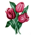 Image of Gobelin-L Red Tulips Kit Tapestry