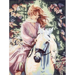 Diamant Red Rider Tapestry Canvas