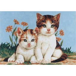 Diamant Kittens Tapestry Canvas