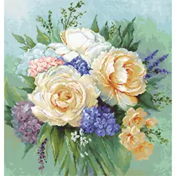 Luca-S Floral Bouquet - Petit Point Tapestry Kit