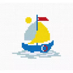 Luca-S Sailing Boat Cross Stitch Kit