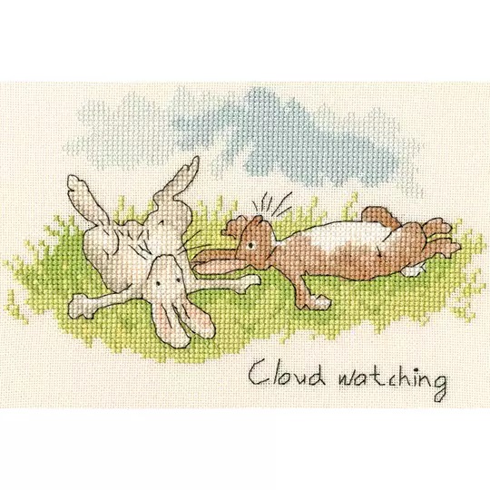 Image 1 of Bothy Threads Cloud Watching Cross Stitch Kit