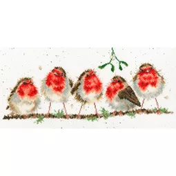 Bothy Threads Rockin' Robins Christmas Cross Stitch Kit