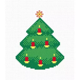 Luca-S Candle Tree Christmas Cross Stitch Kit