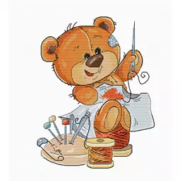 Luca-S Teddy Bear Stitching Cross Stitch Kit