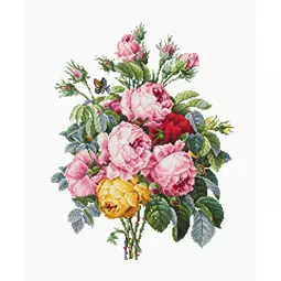 Luca-S Roses on Evenweave Cross Stitch Kit