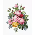 Image of Luca-S Roses on Evenweave Cross Stitch Kit