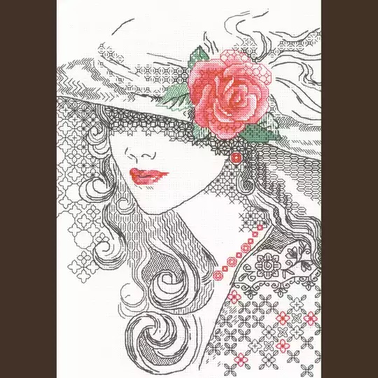 Image 1 of RIOLIS Mysterious Rose Cross Stitch Kit