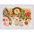 Image of RIOLIS Christmas Shelf Cross Stitch Kit