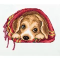 Image of Klart Cuddly Puppy Cross Stitch Kit