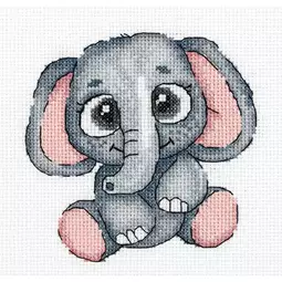 Klart Elephant Cross Stitch Kit
