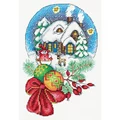 Image of Klart Bauble Snow Scene Christmas Cross Stitch Kit