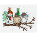 Image of Klart Snowman and Birds Christmas Cross Stitch Kit